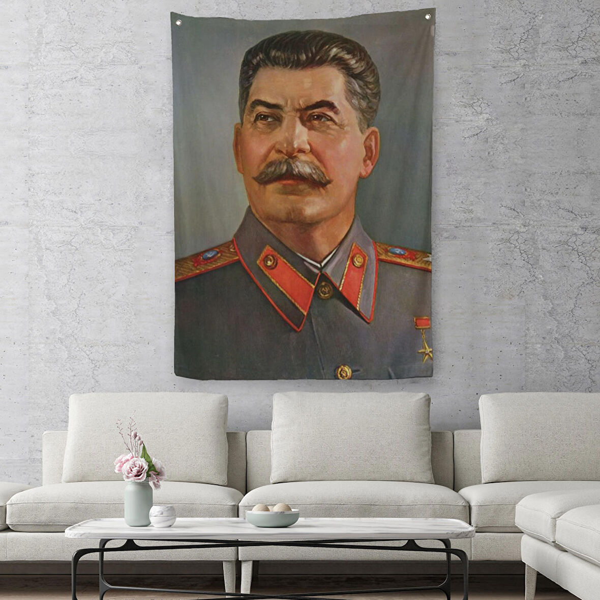 Joseph Stalin, Sovyet Sosyalist Cumhuriyetler Birliği Diktatörü Duvar Örtüsü - Halısı, SSCB-6203