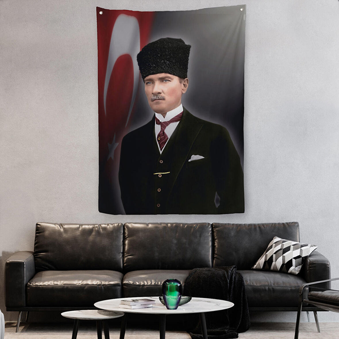 Mustafa Kemal Atatürk Duvar Örtüsü-Halısı -6419