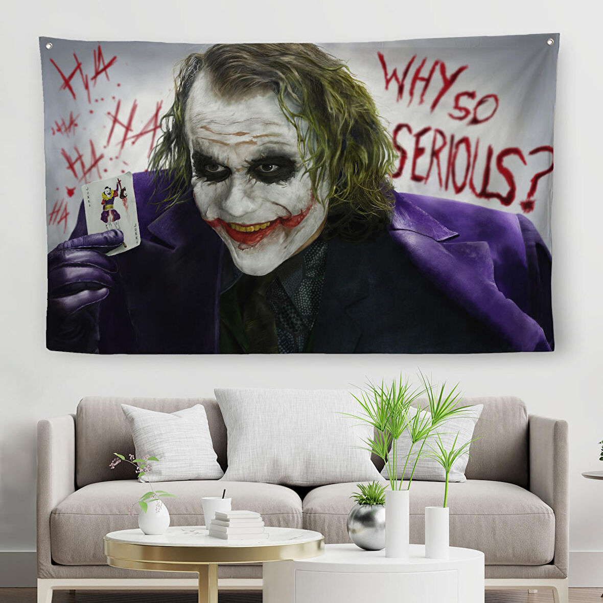 Why so Serious Joker Duvar Örtüsü-Halısı-6618 