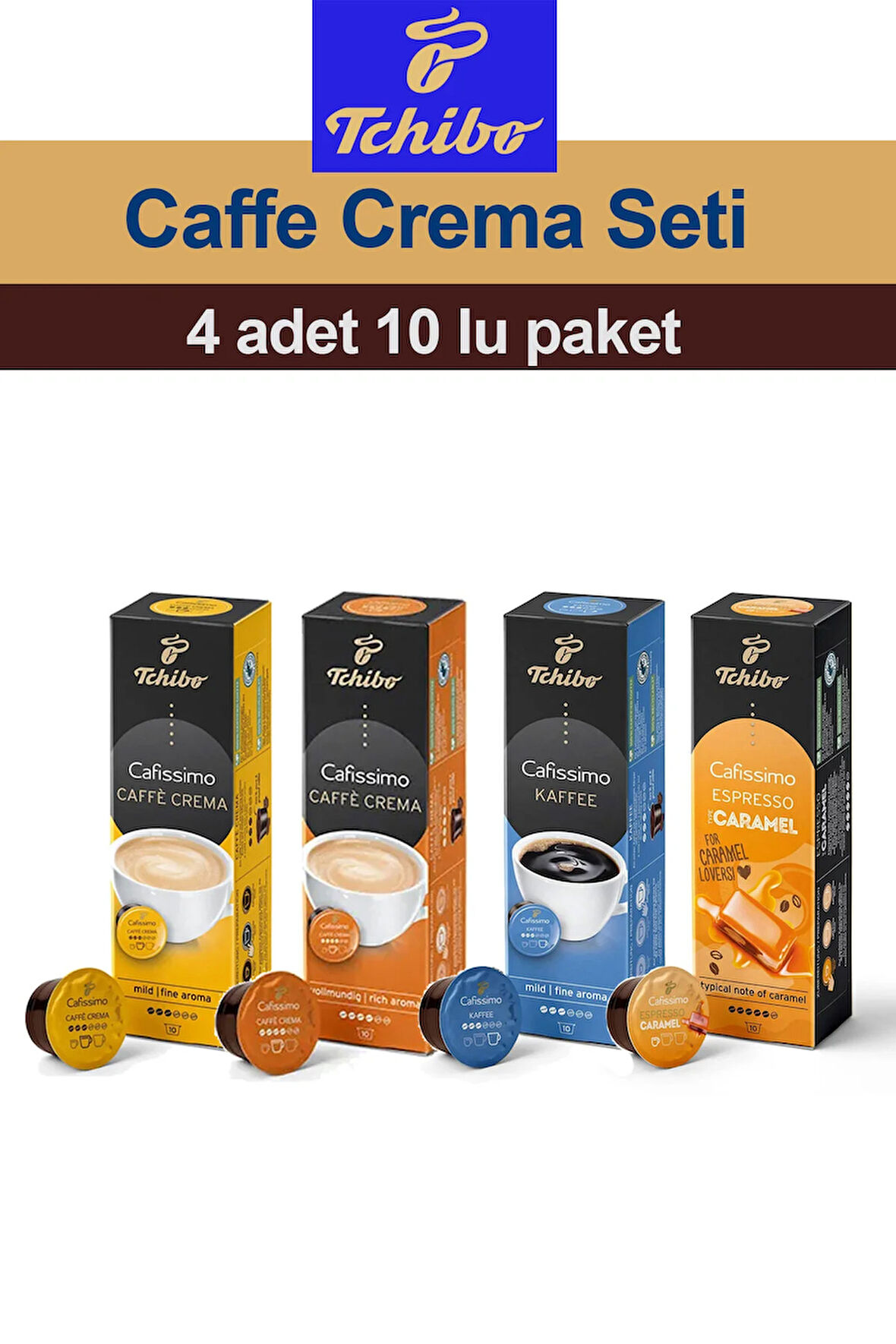 Cafissimo 4'lü Çok Satılan Kahve Seti 4x10 vk