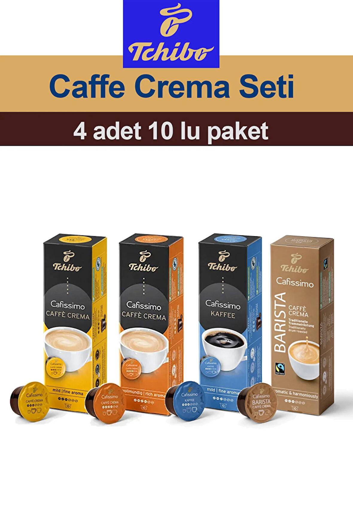 Cafissimo 4'lü Çok Satılan Kahve Seti 4x10 v2