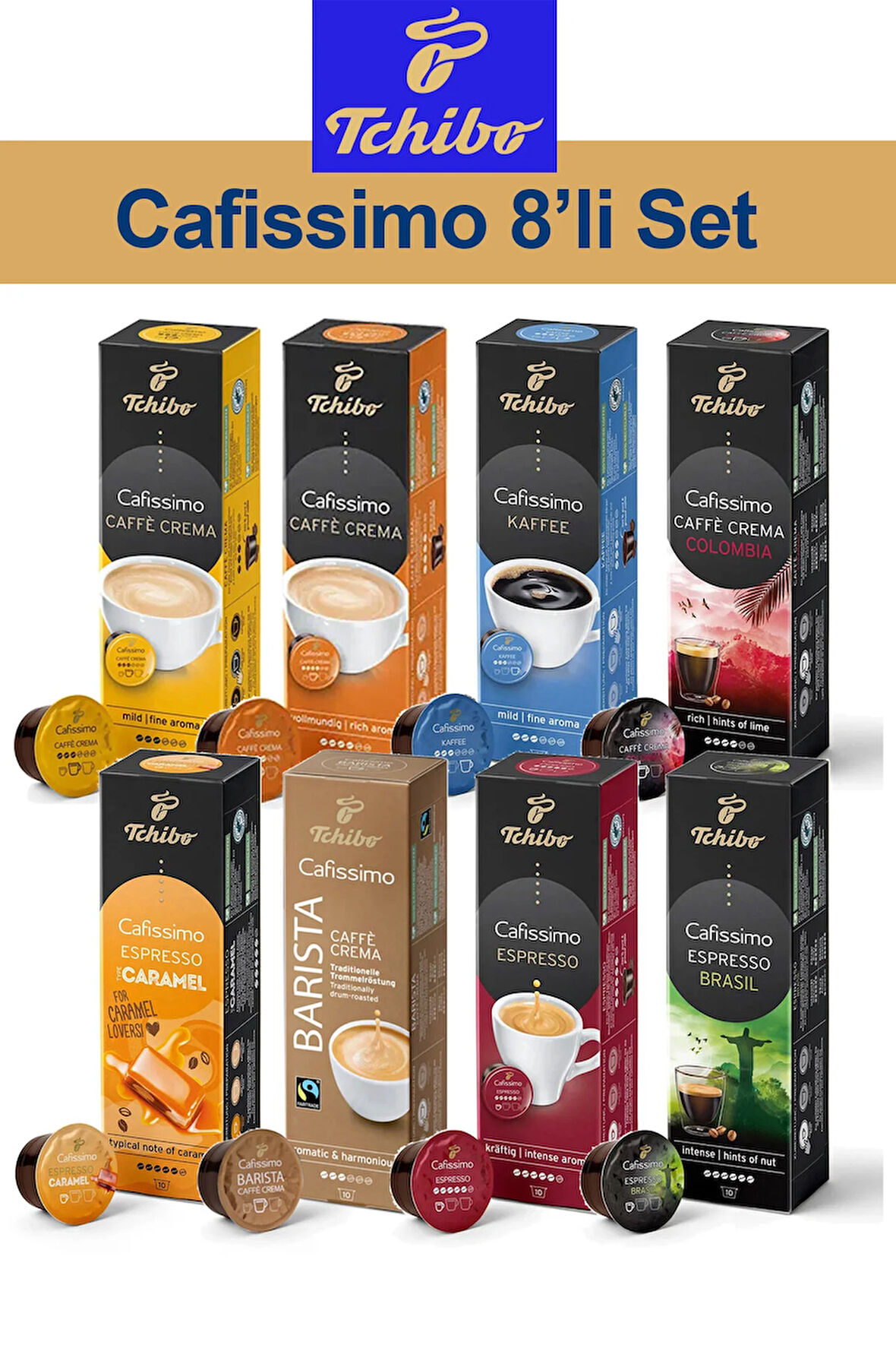Cafissimo 8'li Kahve Seti 8x10 v2