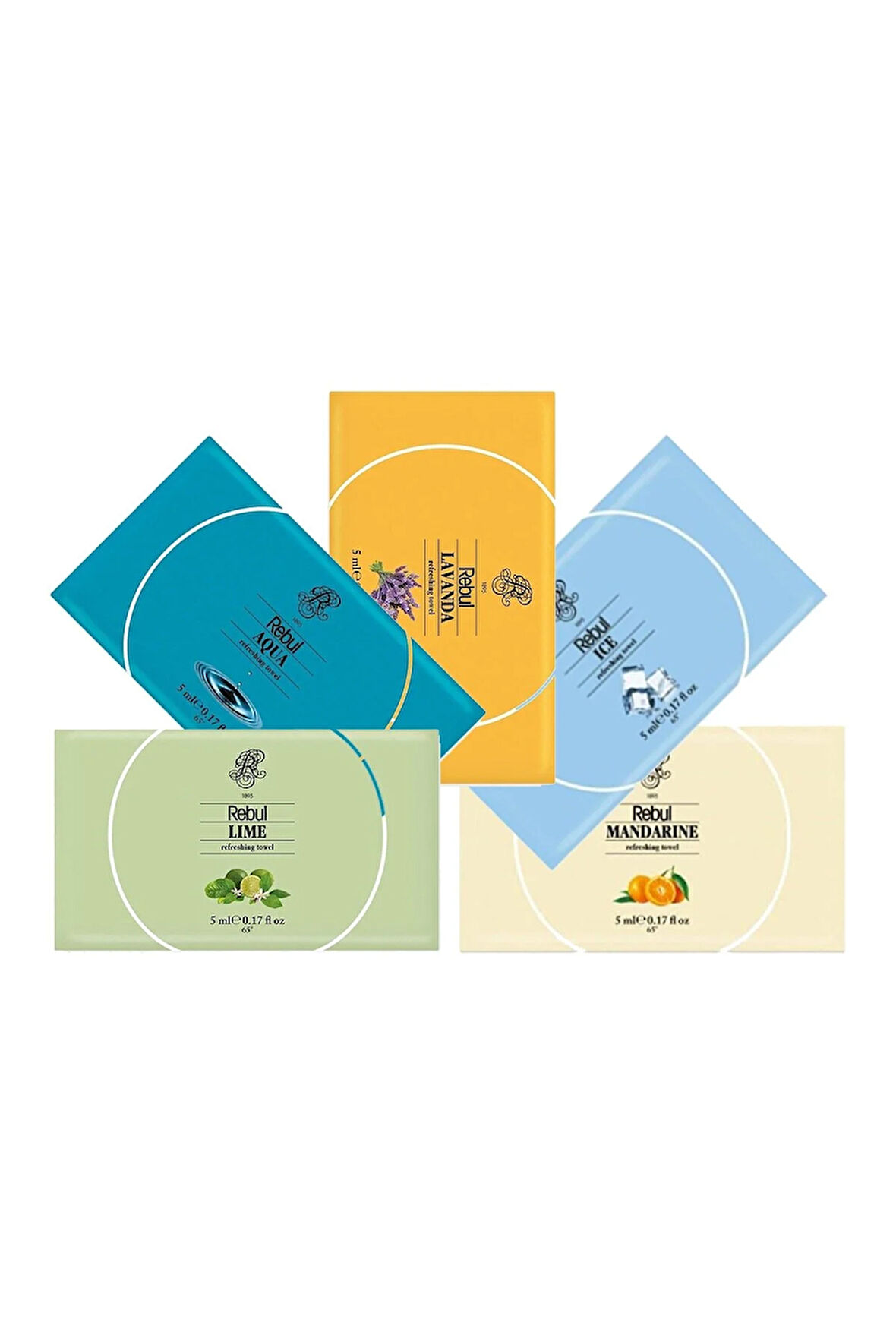 Karma Kolonyalı Mendil 50'li 5 Çeşit