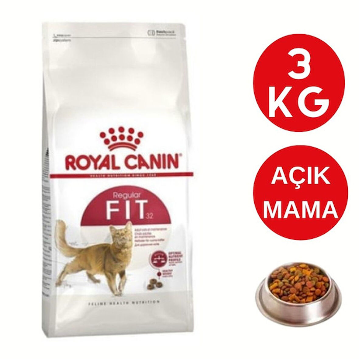 Royal Canin Fit 32 Yetişkin Açık Kuru Kedi Maması 3 Kg