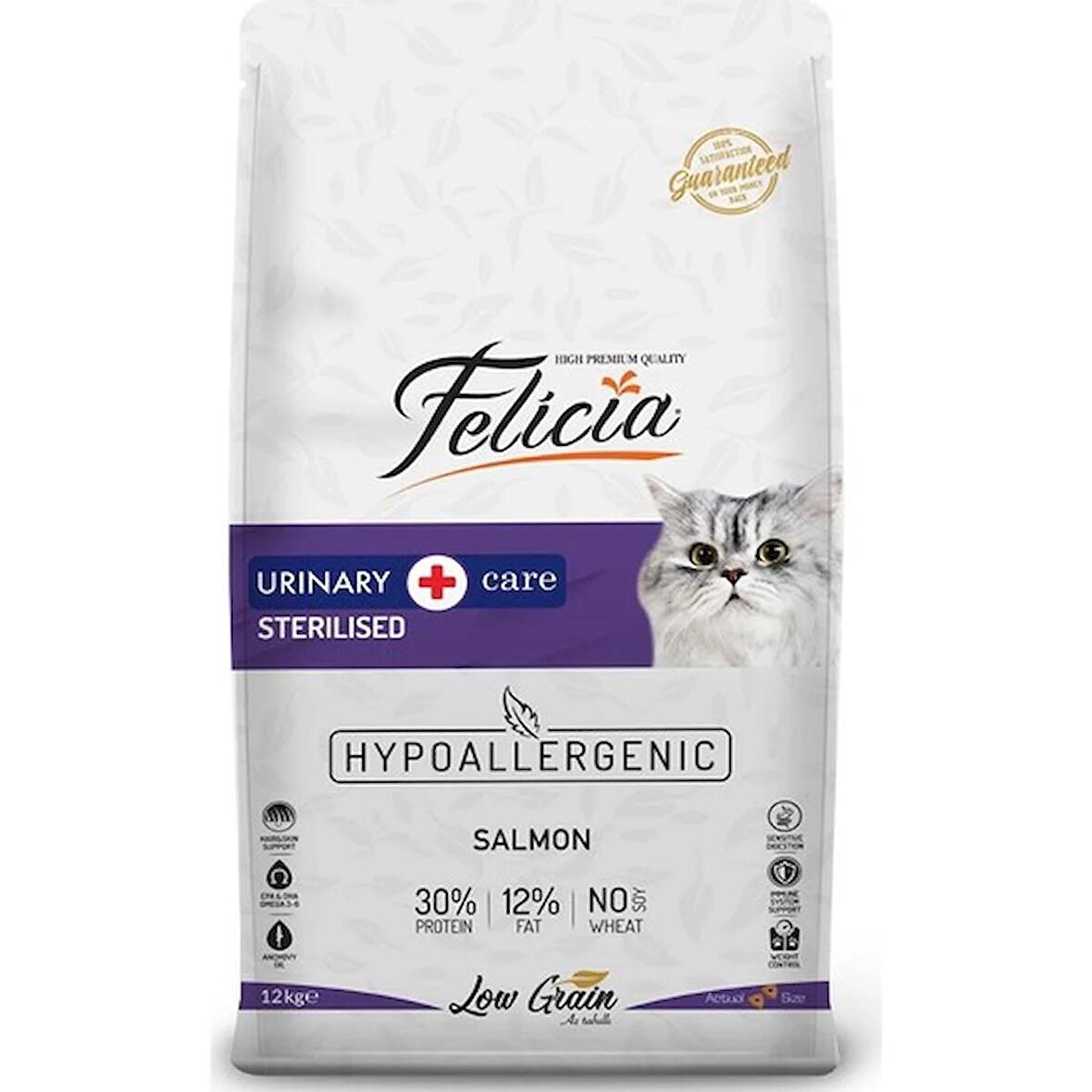 FELİCİA Urinary Care Adult Salmon Sterilised Az Tahıllı Kedi Maması 12 Kg