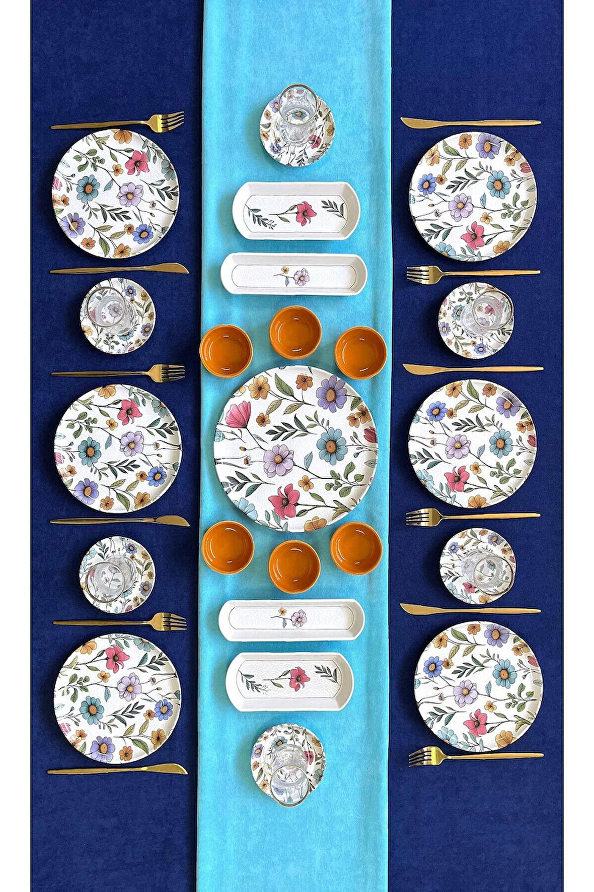 Flora Desen 6 Kişilik 23 Parça Kahvaltı Takımı