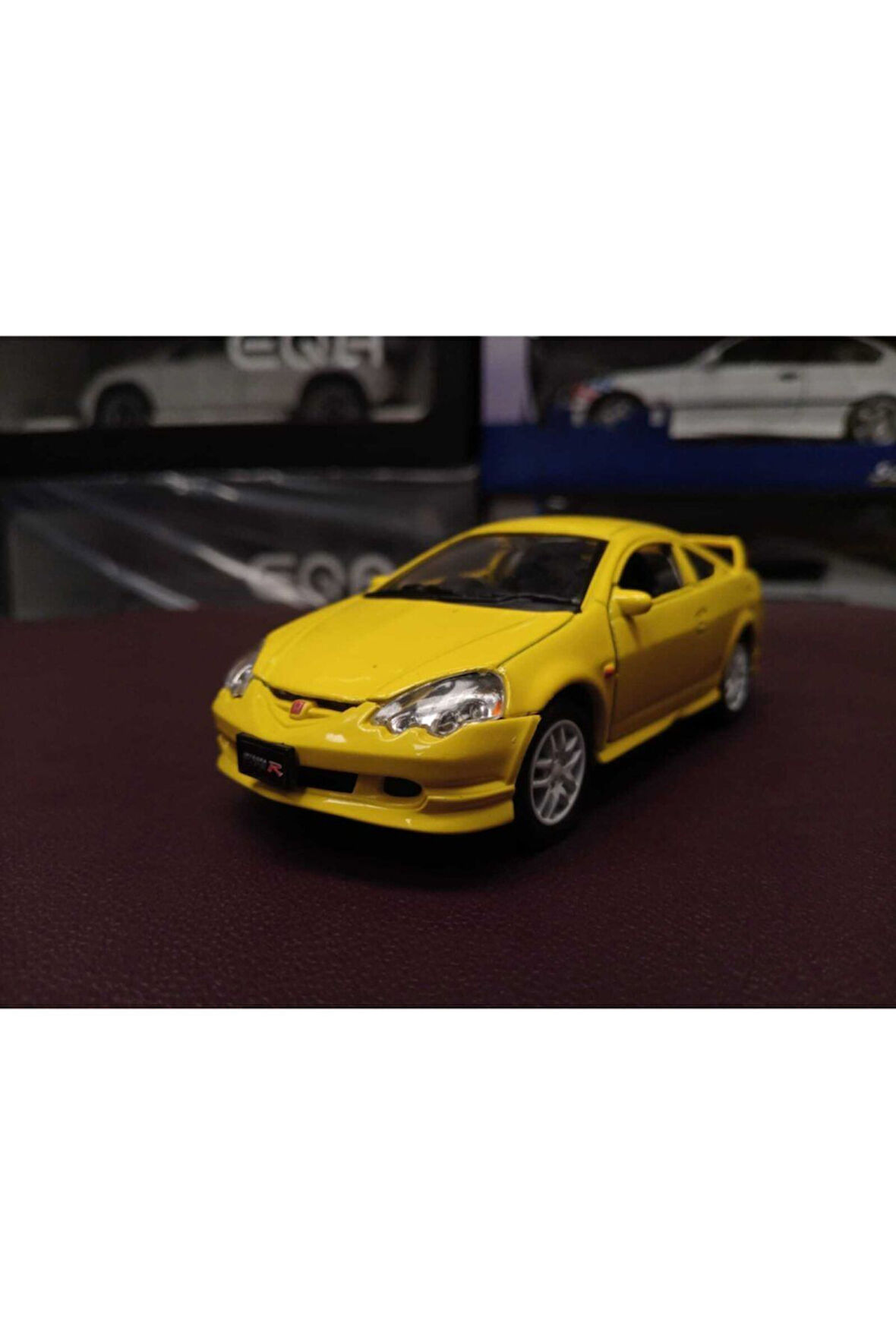 Honda Integra Type 1/36 Ölçek Çek Bırak Diecast Model (sarı)