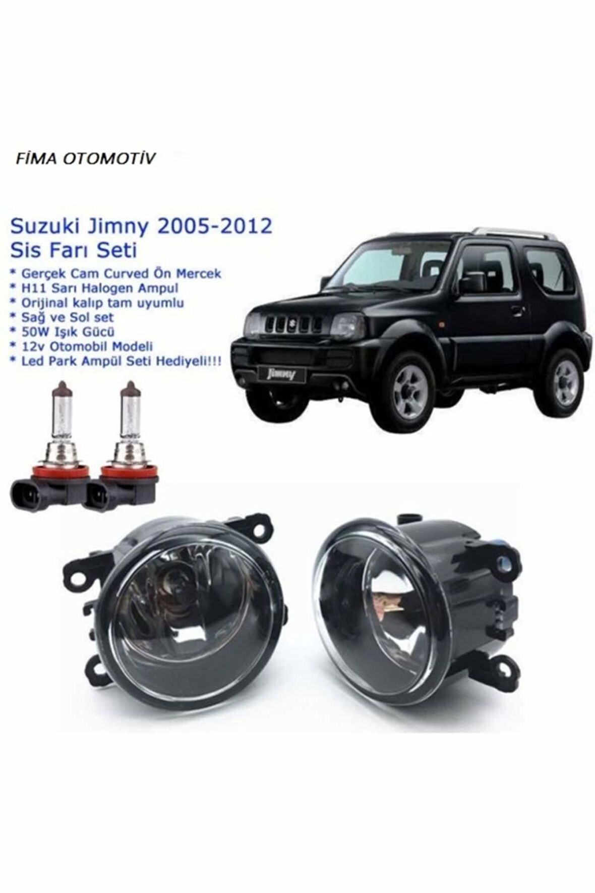 8200074008 Camlı Sağ Sol Suzuki Jimny 2006 Sis Farı Set Oem: 8200074008