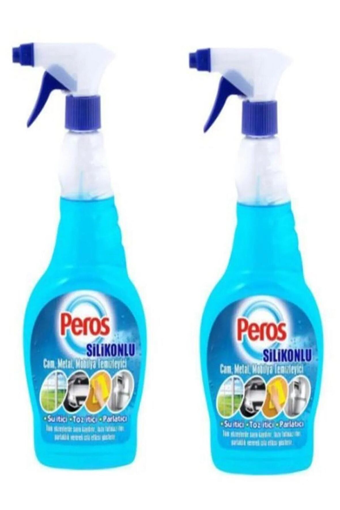 PEROS Silikonlu Cam Metal Mobilya Yüzey Temizleyici 750 ml X 2ADET