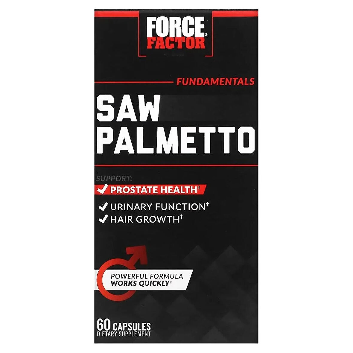 Force Factor Fundamentals Saw Palmetto 610 mg 60 Capsules