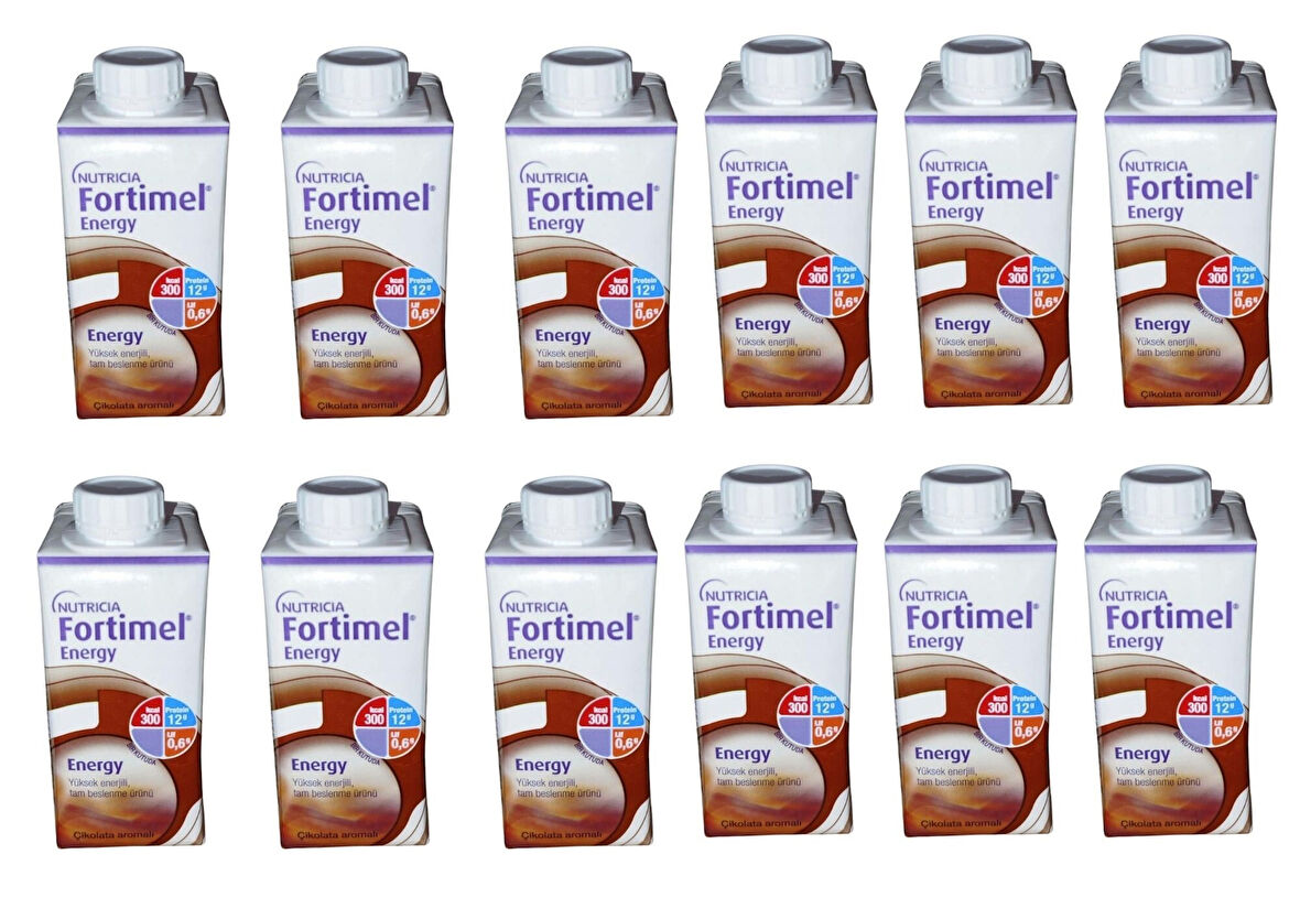 NUTRICIA FORTIMEL ENERGY ÇİKOLTA AROMALI 200 ML X 12 ADET