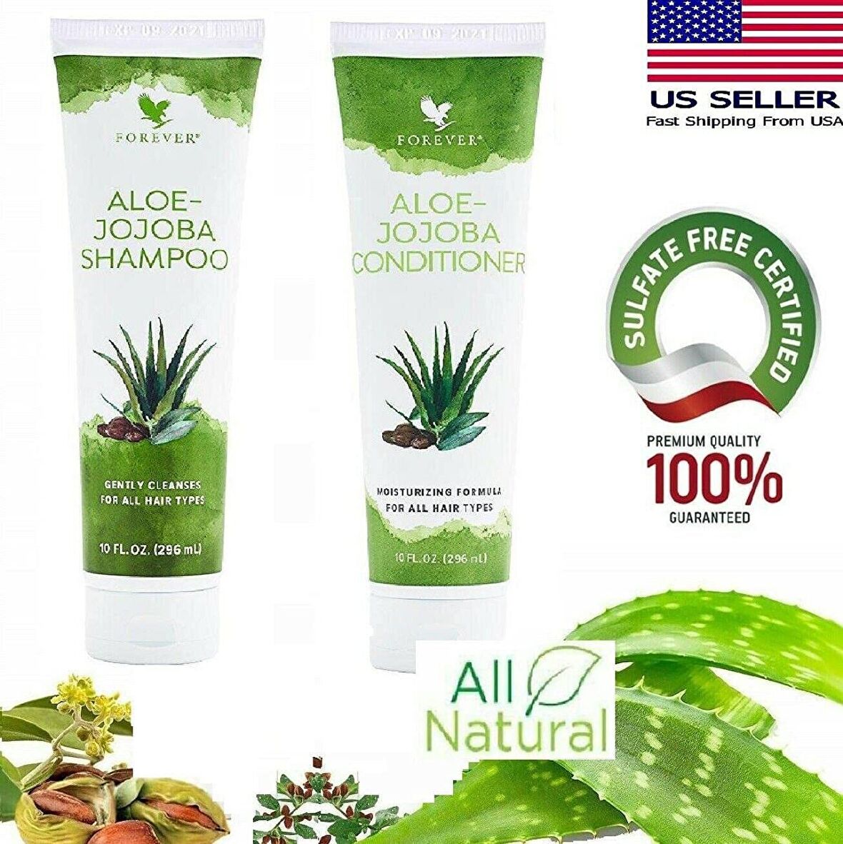 Forever Living Aloe Jojoba Şampuan 296 ML + Saç Kremi 296 ML