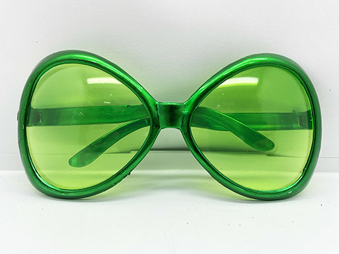 Yeşil Renk Yeşilçam Nostalji 80Li Yıllar 90Lı Yıllar Parti Gözlüğü 7X16 Cm