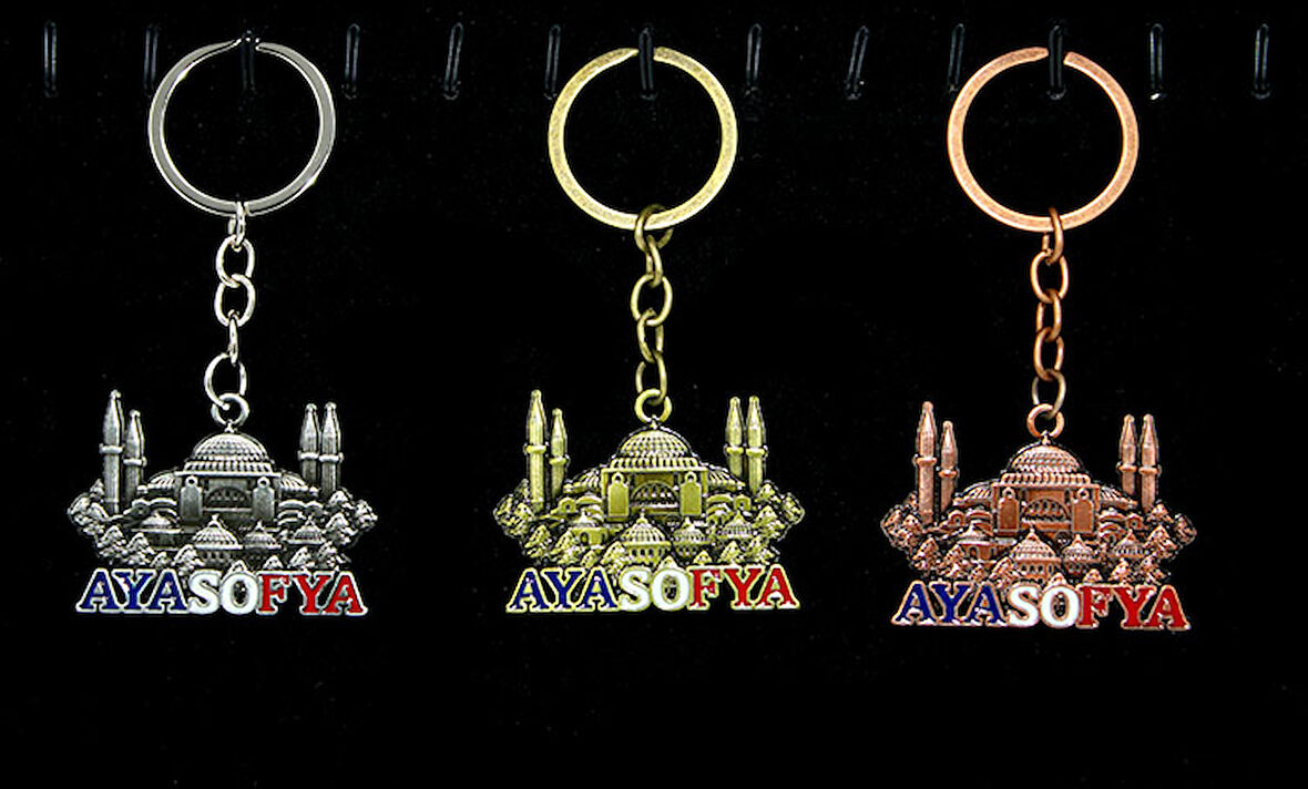 Metal Ayasofya Anahtarlık