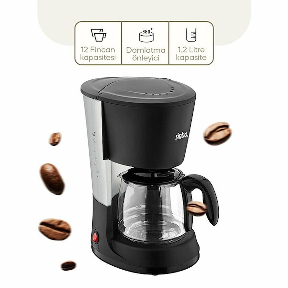 Sinbo 2'Si 1 Arada Filtre Kahve Ve Çay Demleme Makinesi