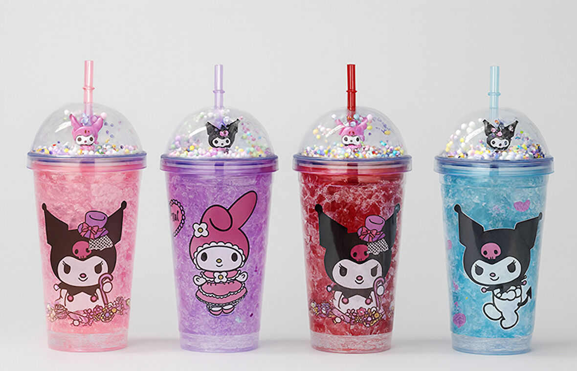 Sevimli Pipetli Işıklı Boncuklu Suluk Bardak 400 Ml