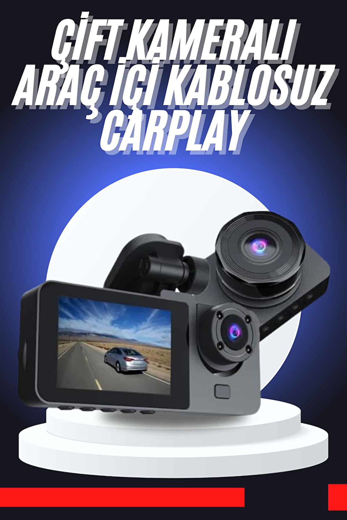 Carplay Fotoğraf Ve Video Kaydedici Araç İçi Kamera Ekranlı