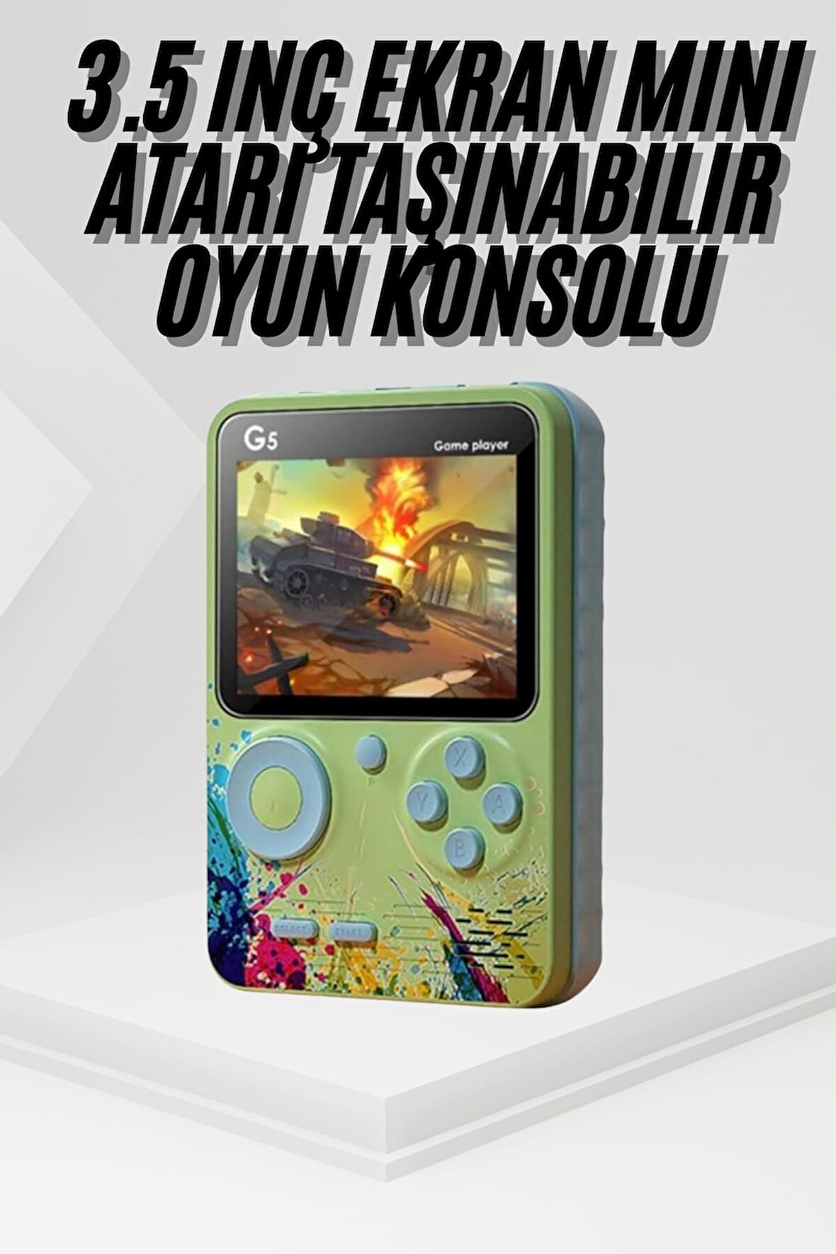Game Box Oyun Konsolu 500 Oyunlu Mini Taşınabilir 3 İnç