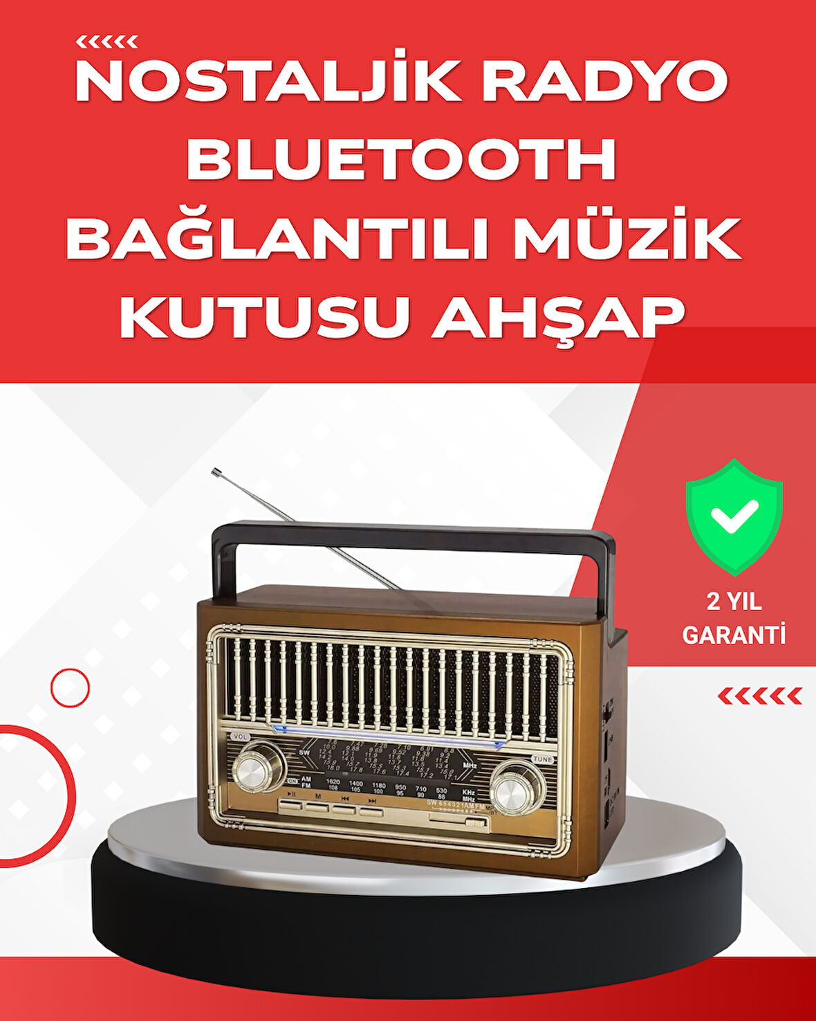 Usb Ve Hafıza Kart Girişli Radyo Hoparlör
