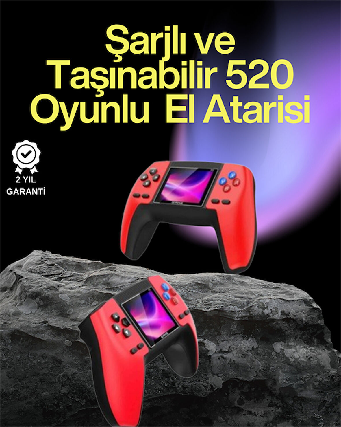 P5 Gamepad – 520 Klasik Oyunlu Tak-Çalıştır Mini Konsol