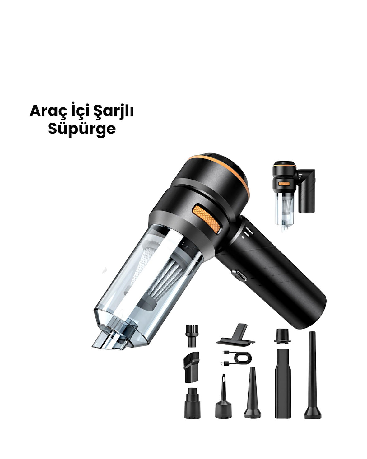 Araç İçi̇ Süpürge