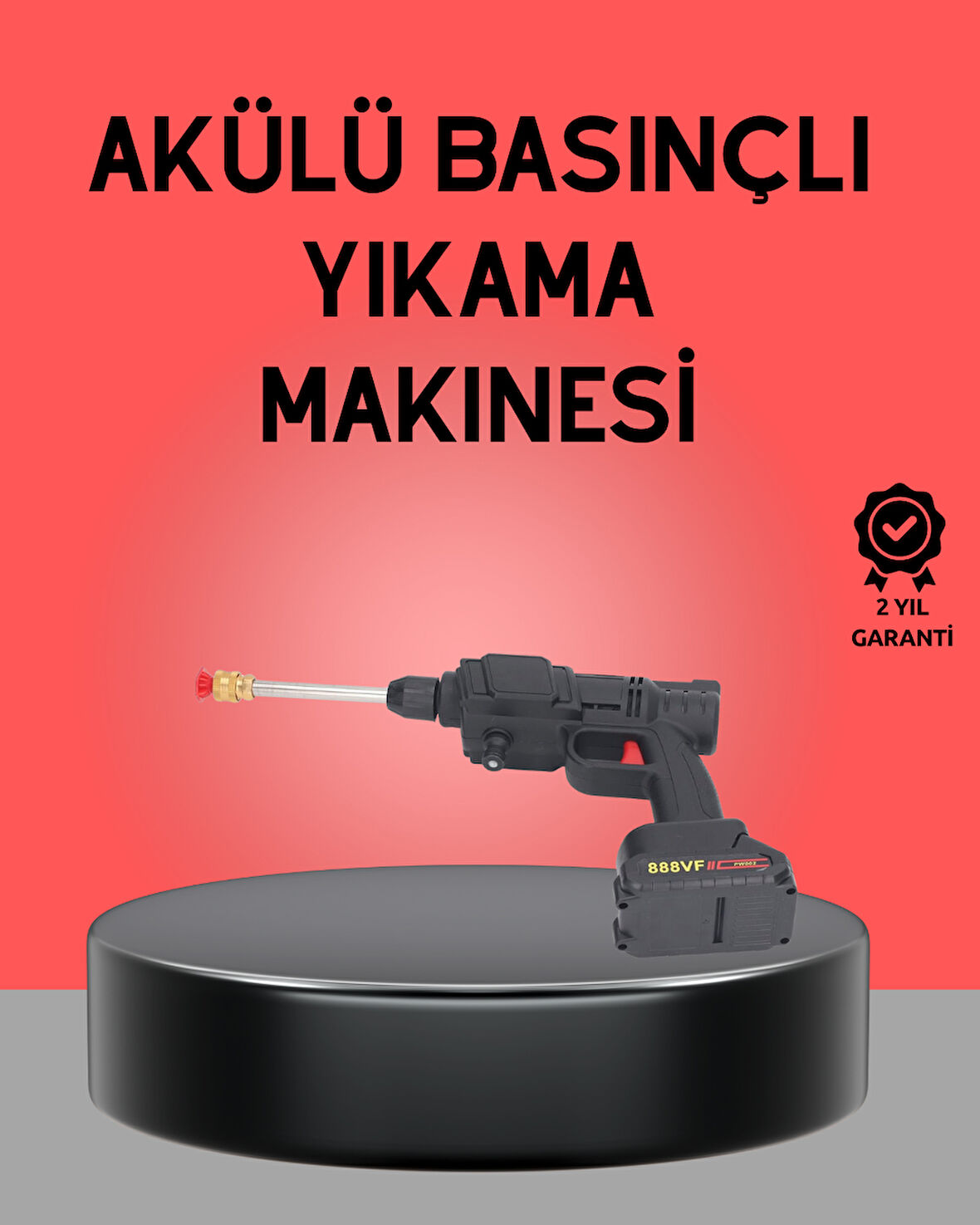 Akülü Basınçlı Yıkama Tabancası 450Psi Su Püskürtme Makinesi