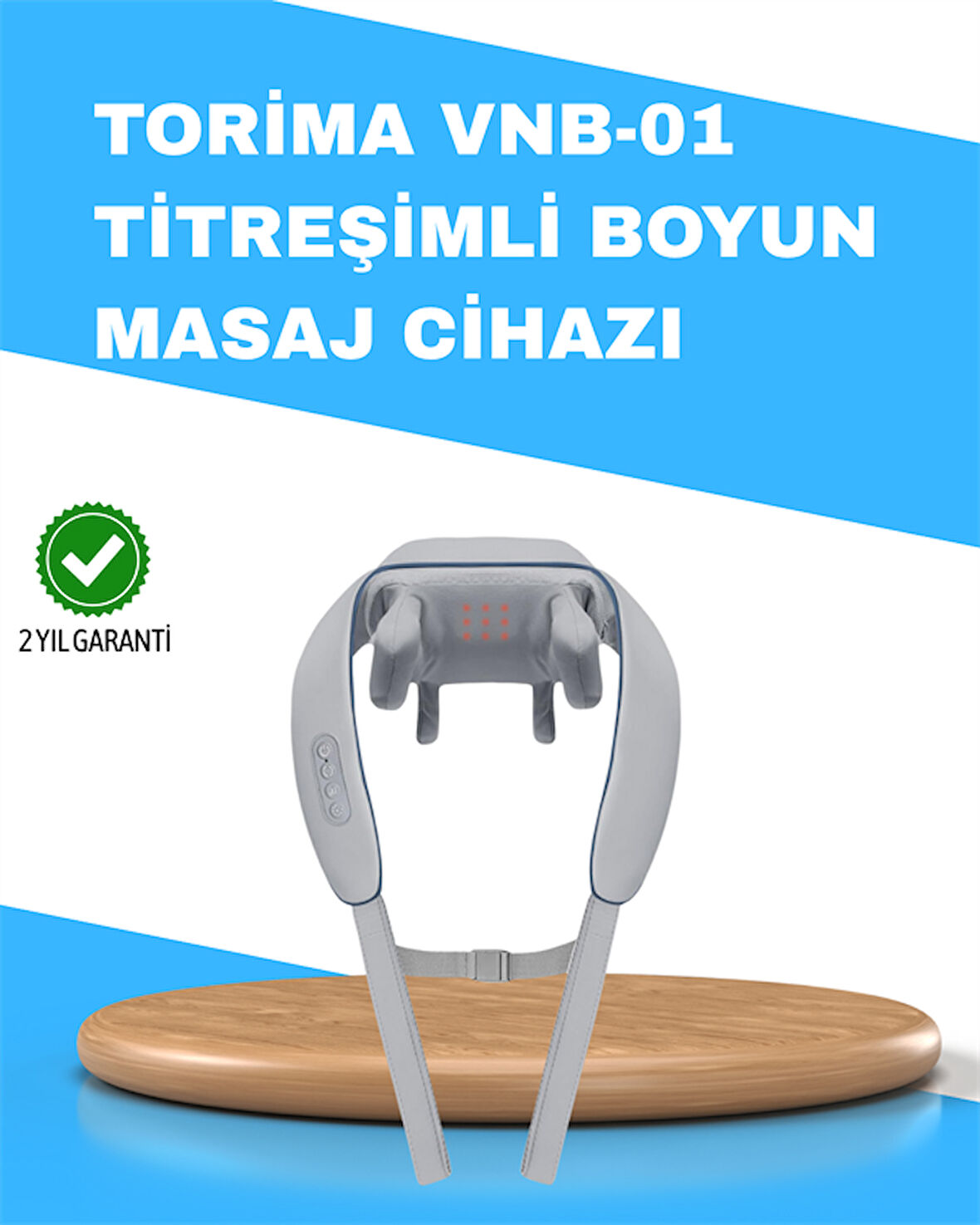 Vnb-01 Isı Terapili Titreşimli Boyun Masaj Aleti