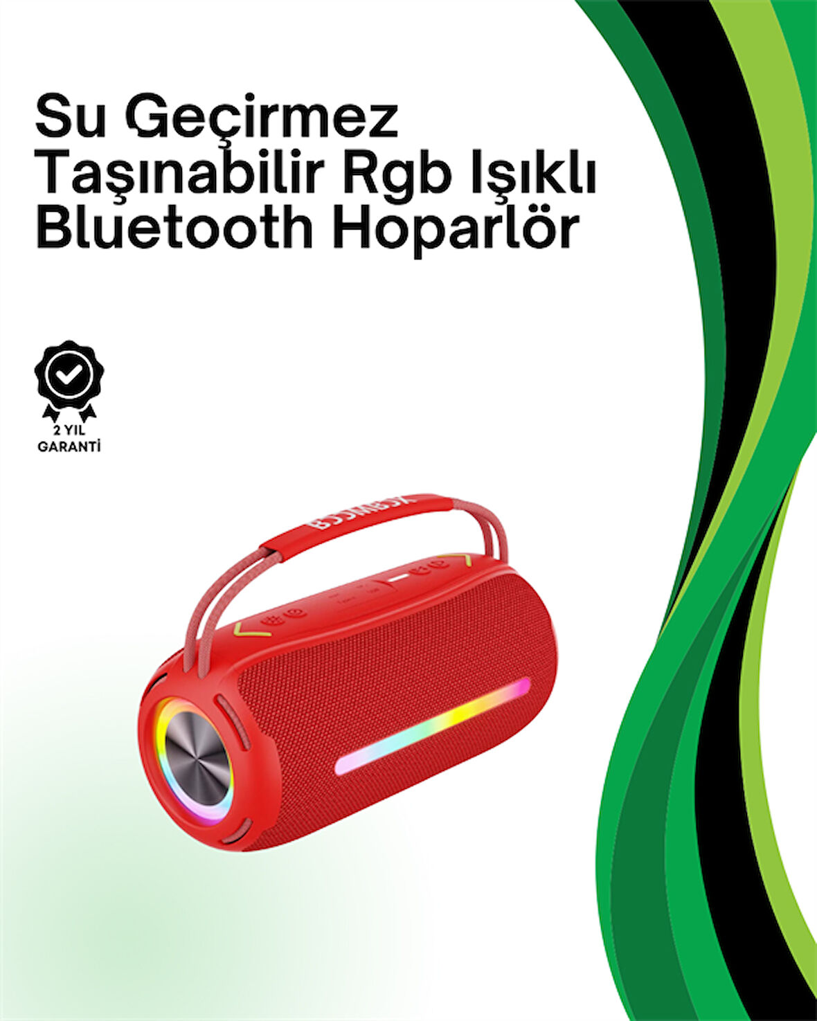 Rgb Işıklı Taşınabilir Hoparlör – Çoklu Bağlantı Desteği