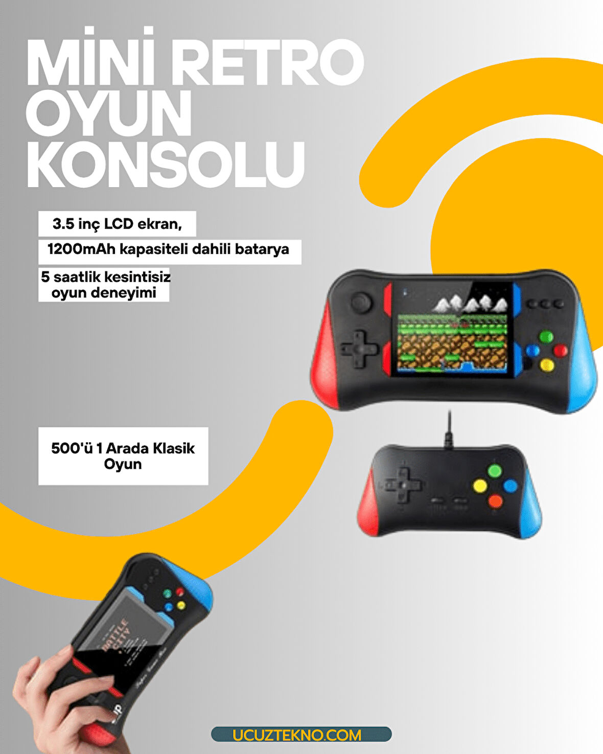 Şarjlı Taşınabilir Oyun Konsolu – X7M Game Box