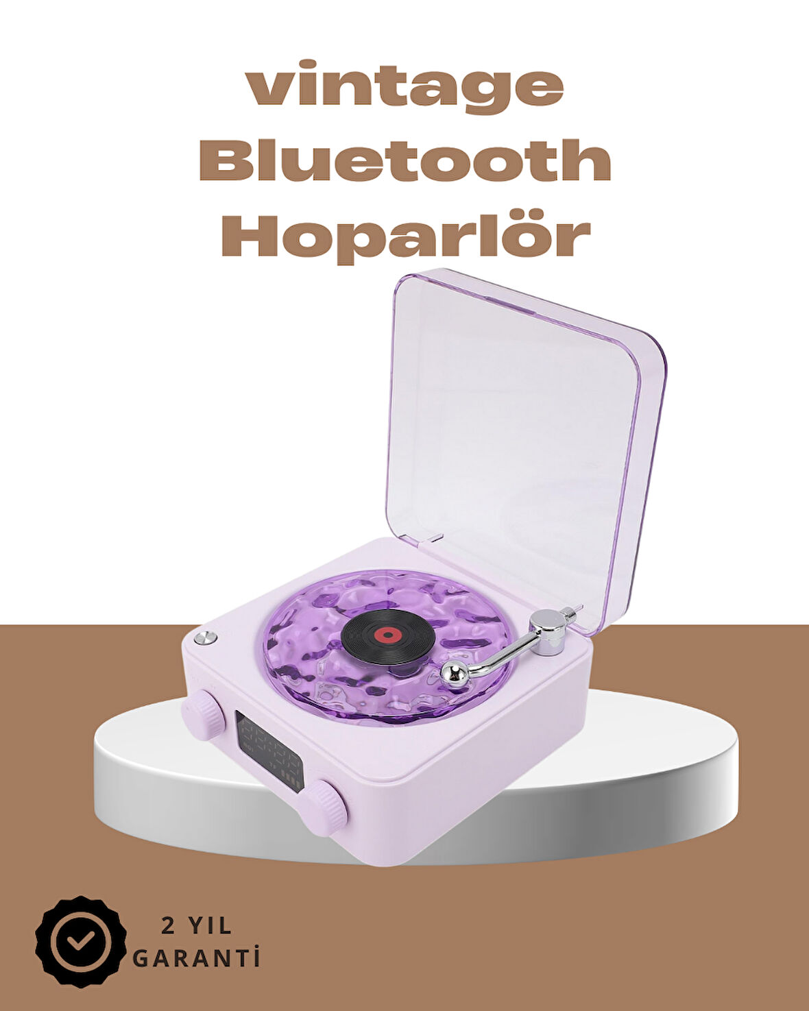 360° Sesli Kablosuz Hoparlör – Tasarım Ve Projektör Işığı