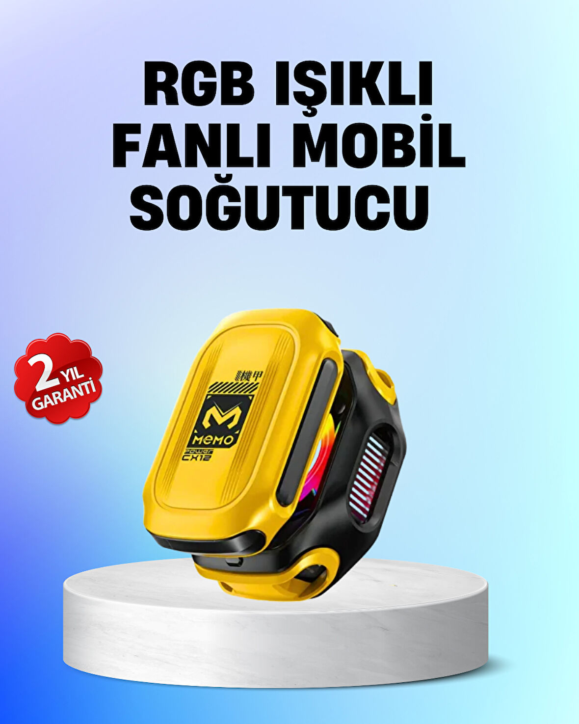 Yarı İletken Çipli Rgb Işıklı Telefon Soğutucu