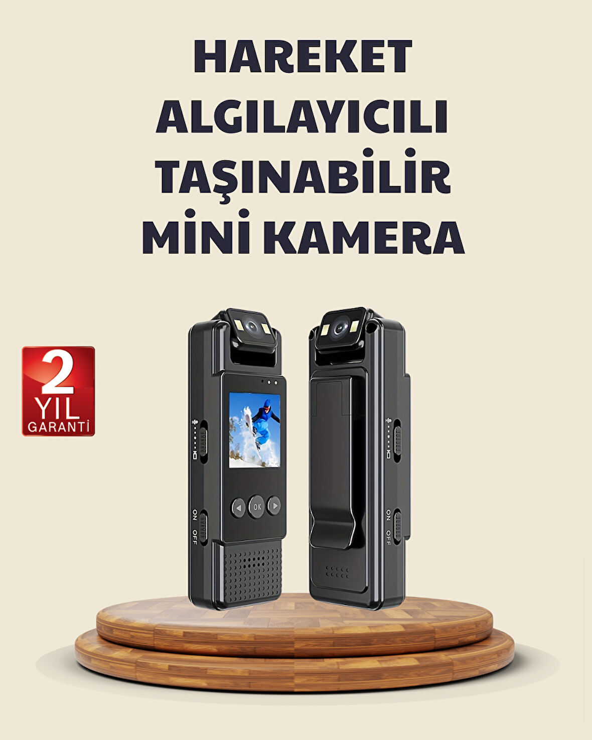 128Gb Destekli Hareket Algılamalı Mini Kamera