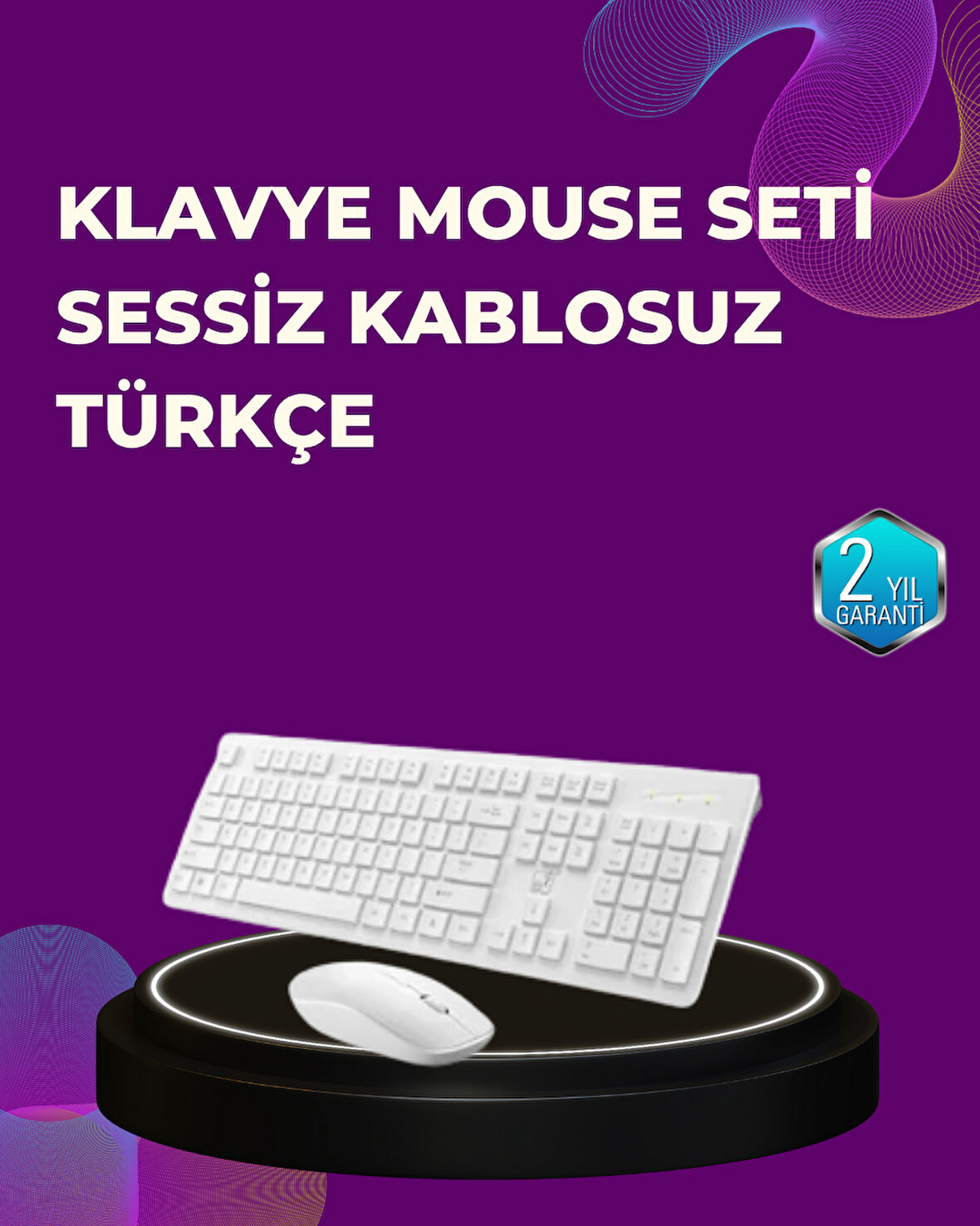 Ofis Ve Ev Kullanımı İçin Kablosuz Klavye Fare Seti - Ergonomik Ve Pratik