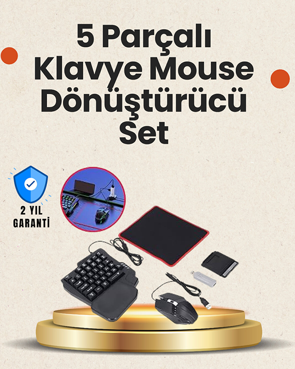 Bluetooth 5.3 Oyun Klavye Mouse Seti | Fps Ve Battle Royale İçin
