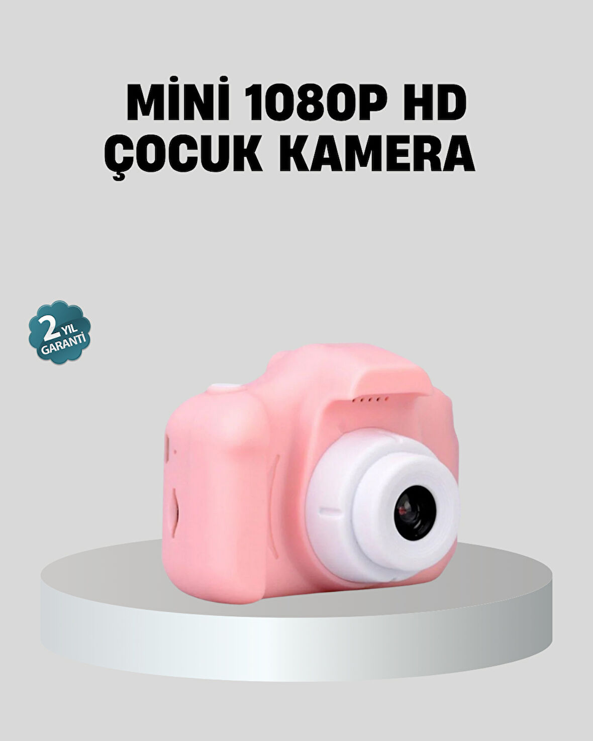Mini Dijital Çocuk Kamerası 8Mp Hd Ekranlı 1080P Video Ve Şarjlı