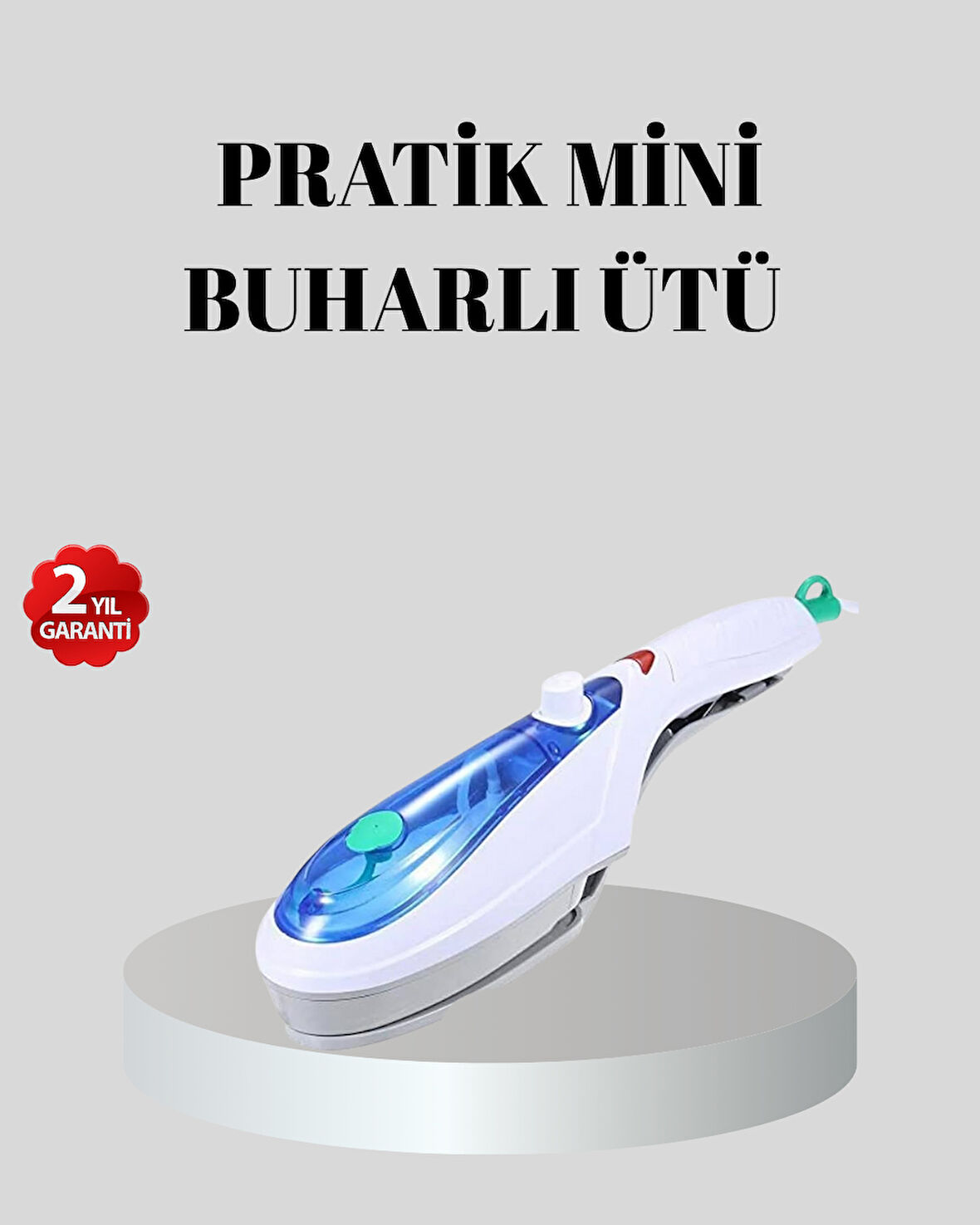 1500W Buharlı El Seyahat Ütüsü – Kompakt, Taşınabilir, Her Kumaşa Uygun