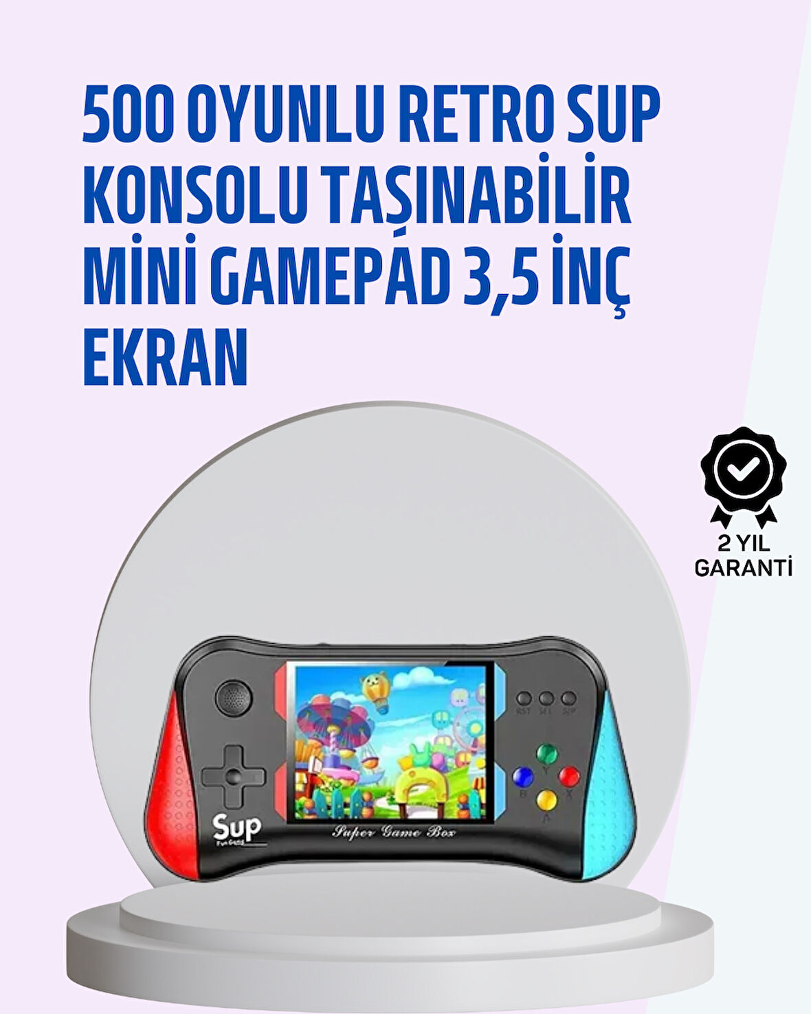 Taşınabilir Oyun Konsolu – 3,5" Ekranlı Ve 500 Oyunlu