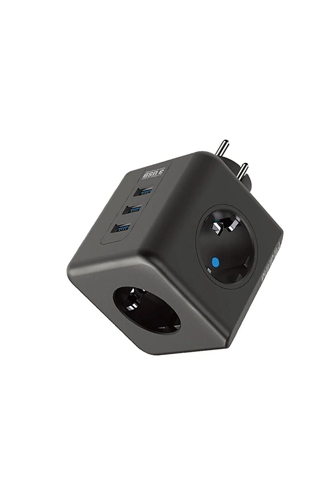 Vothoon Termal Akım Korumalı Isıya Dayanıklı 3'lü Duvar Tipi Priz 3x Usb frt09