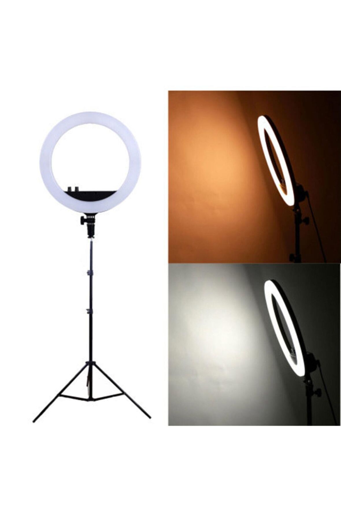 Ring Light Led Işık 12 Inc Kuaför Makyaj Led Işık 2metre Stand 12 Inç Profesyonel Set