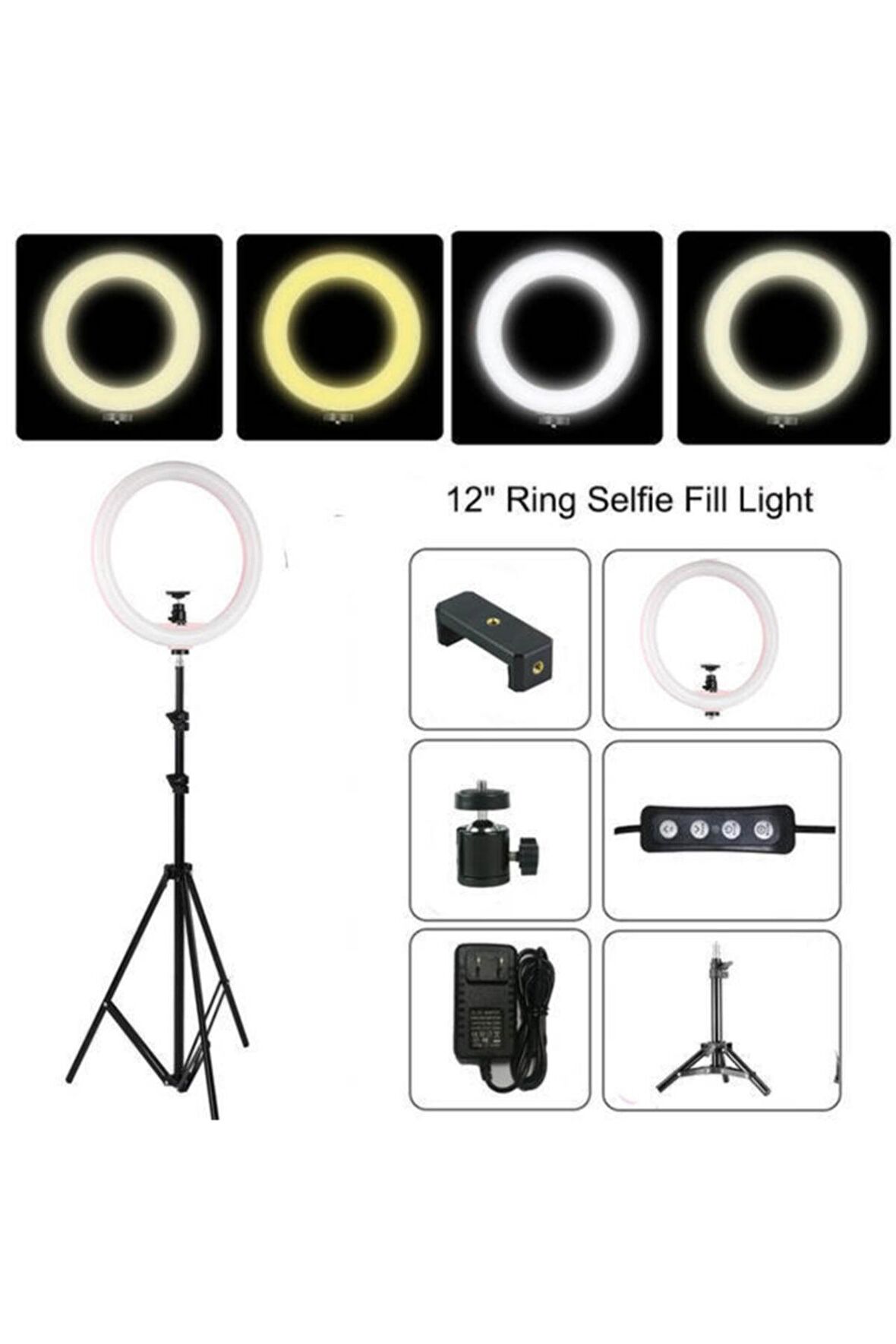 12 Inç Ring Light Stüdyo Makyaj Make Up Led Işık 12'' Halka Işık Yüksek Performans Modeli