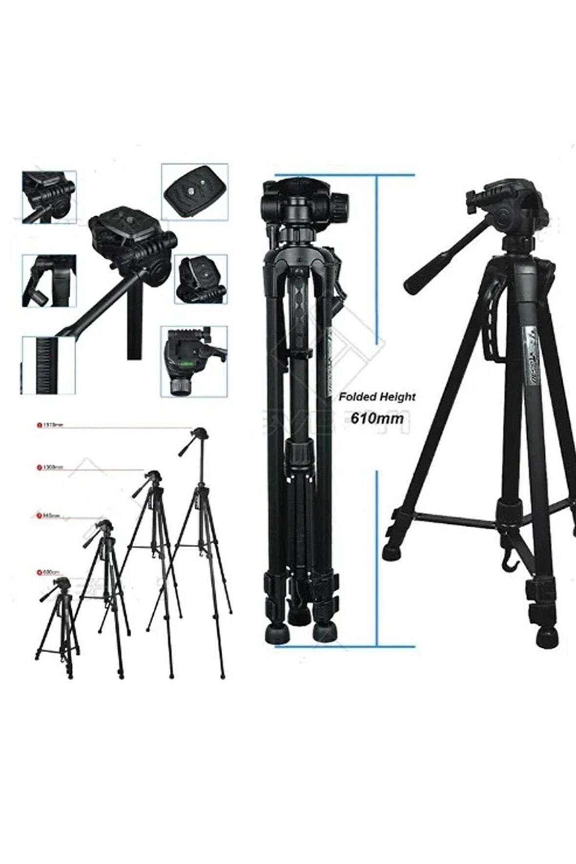 Canon Dslr Fotoğraf Makineleri Için 157cm Wt-3540 Pro Plus Tripod