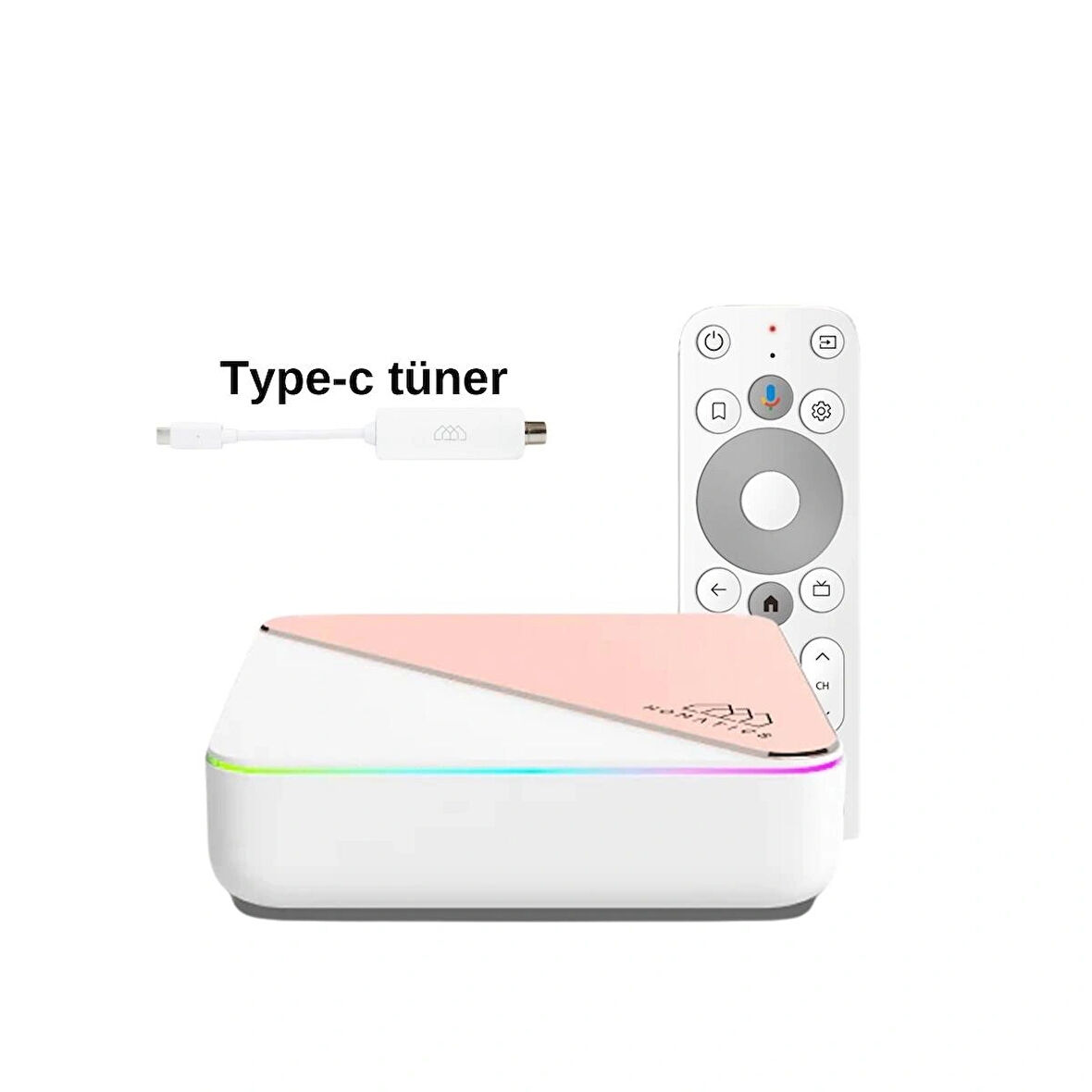  Box R 4K Plus Lisanslı Android Tv Box (4gb Ram / 32GB Depolama) + Type-C Dvbs2 Tuner