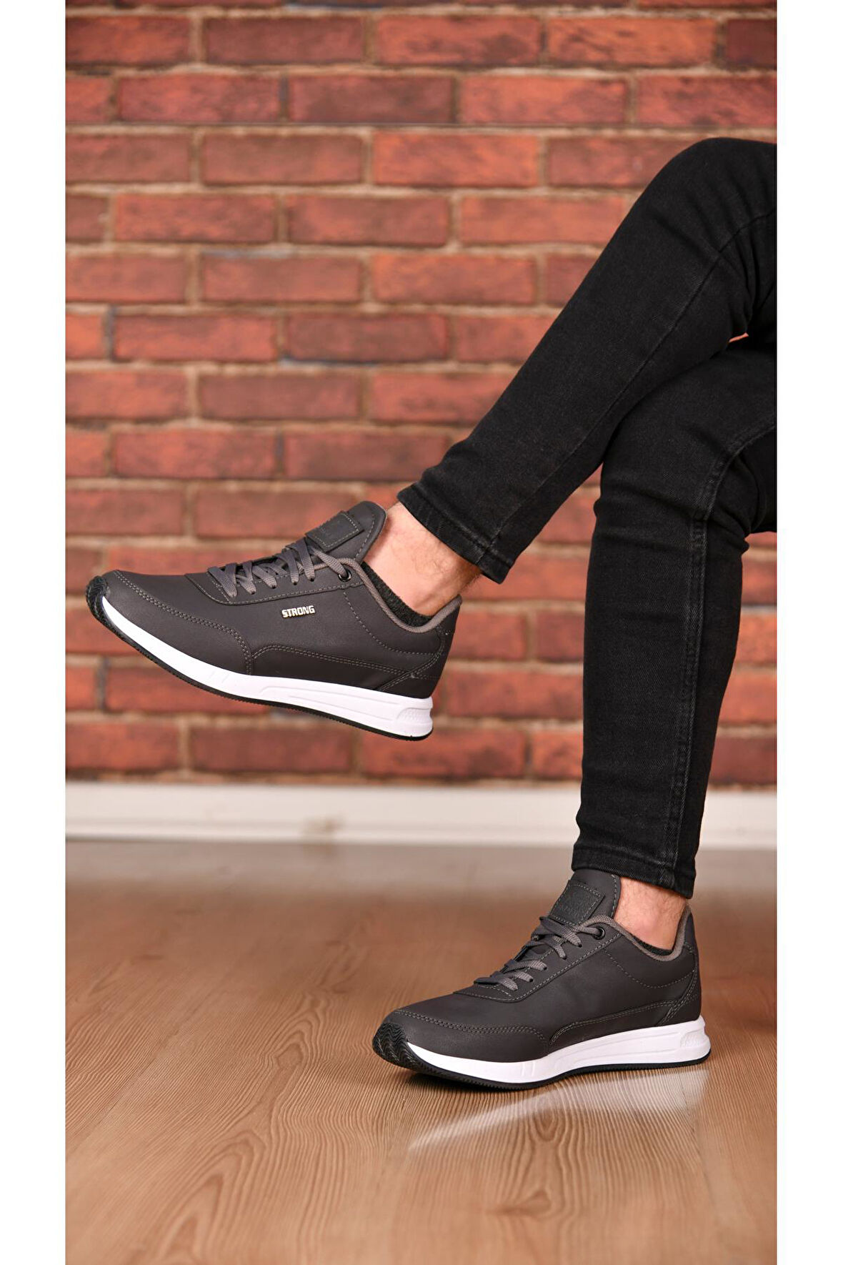 Şık Tasarım Bağcıklı Hafif Günlük Yürüyüş Rahat Taban Casual Sneaker Spor Ayakkabı