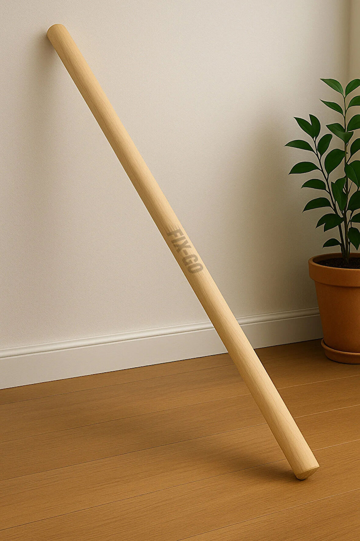 120 cm Uzunluk 25 mm Kalınlık Ahşap Pürüzsüz Yuvarlak Çubuk, Çok Amaçlı, Sağlam, Hobi Çubuğu