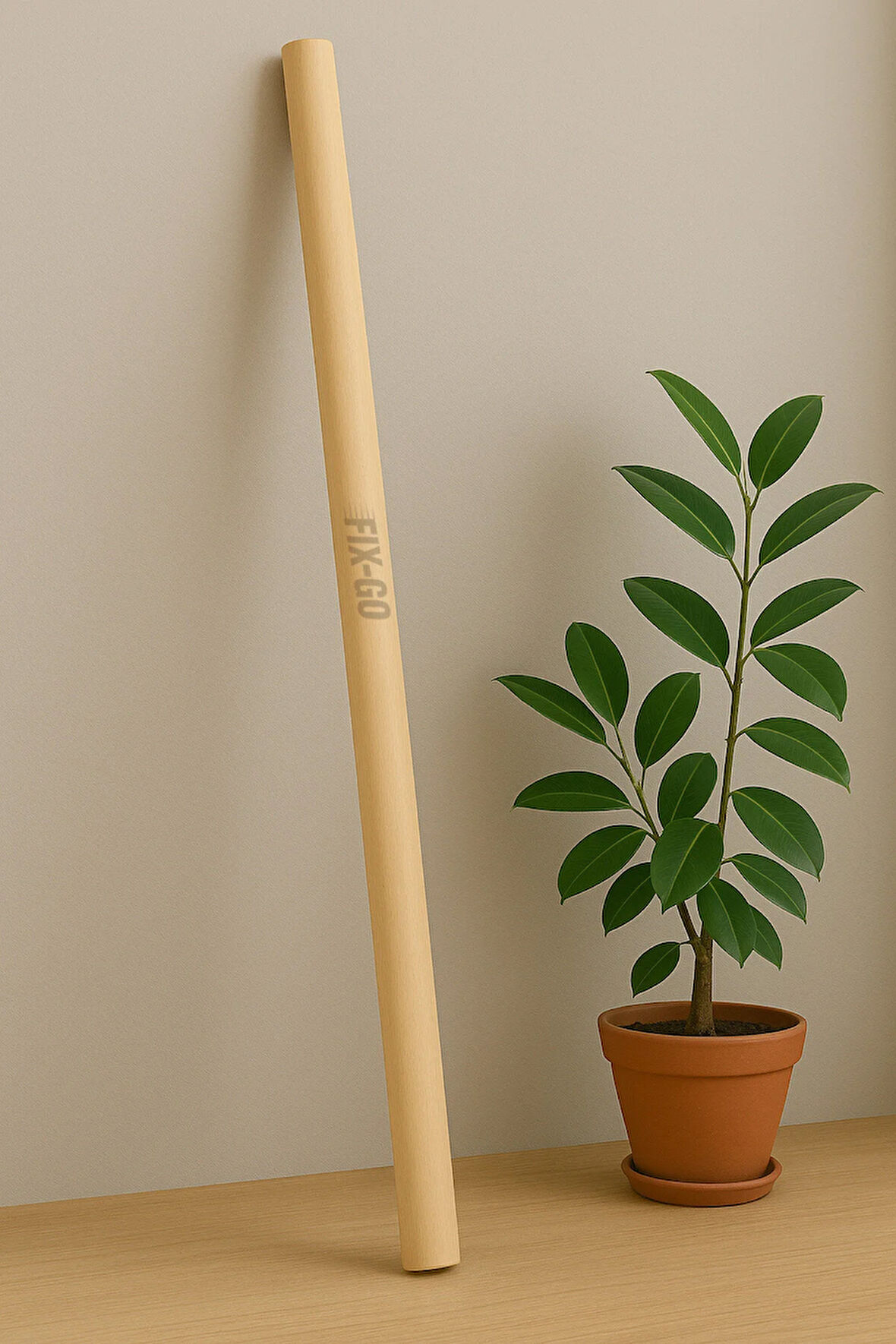 120 cm Uzunluk 30 mm Kalınlık Ahşap Pürüzsüz Yuvarlak Çubuk, Çok Amaçlı, Sağlam, Hobi Çubuğu