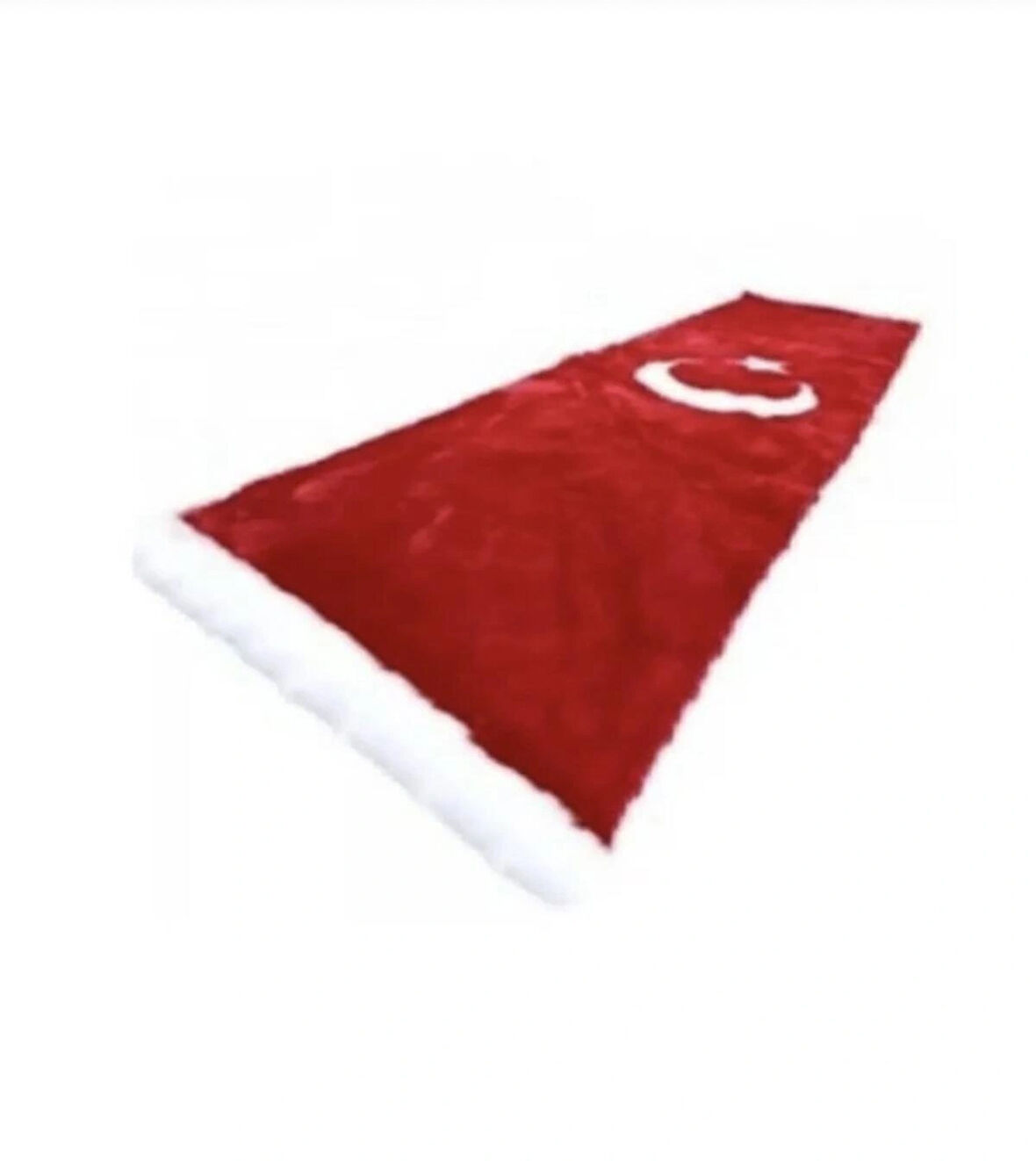 Türk Bayraklı Torpido Pandizot Üstü Peluş Halı Ay Yıldız Torpido Örtüsü 150x40cm