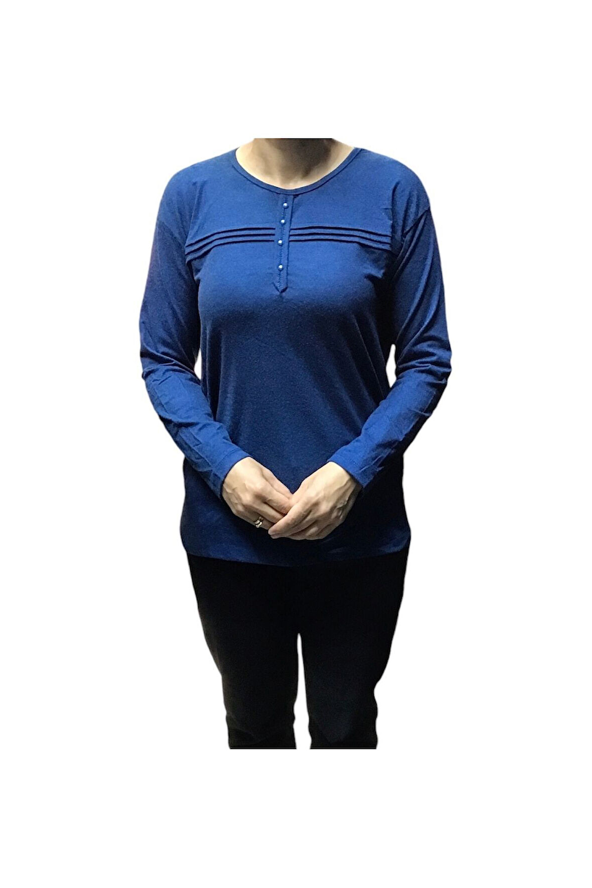 KADIN YÜN VİSKON MEVSİMLİK SADE BLUZ