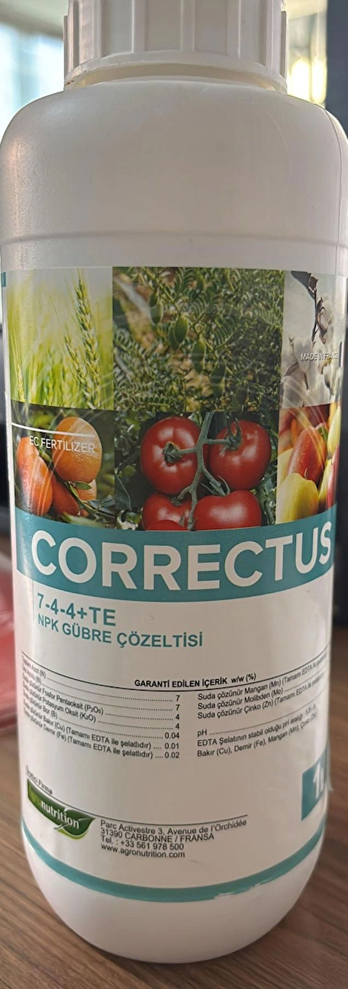 CORRECTUS 7-4-4+TE – Sıvı NPK Gübresi