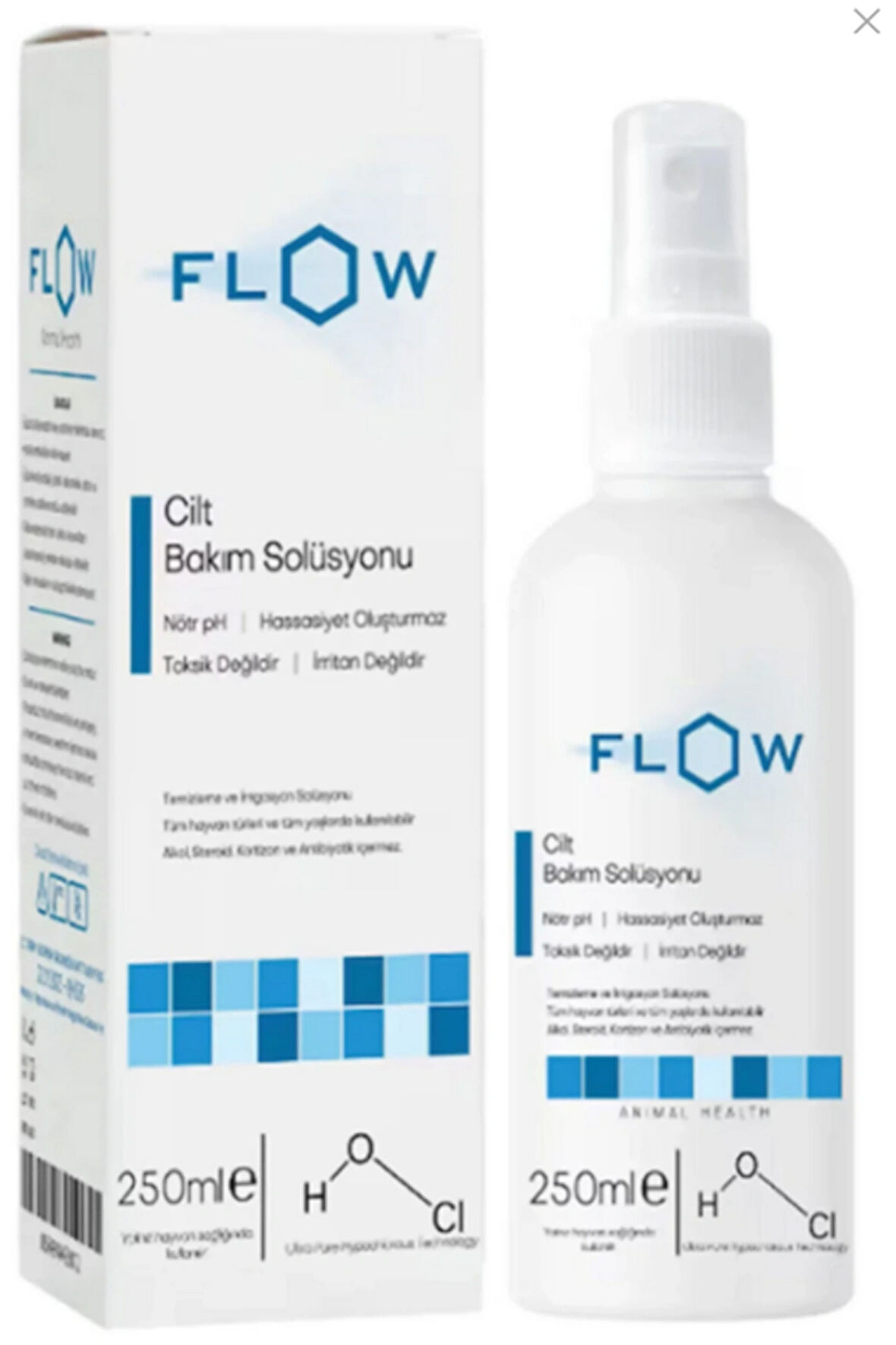Flow Kedi Köpek Cilt Bakım Solüsyonu Hipoloröz Asit 250 ml