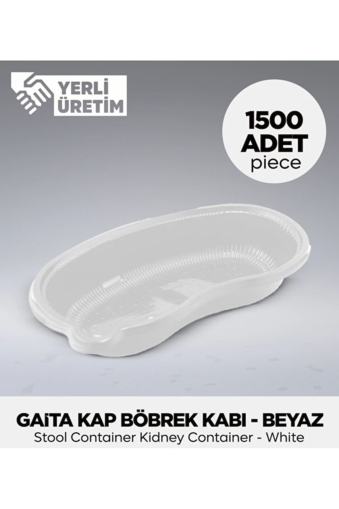 Gaita Kap Böbrek Kabı - Beyaz - 1.500 Adet